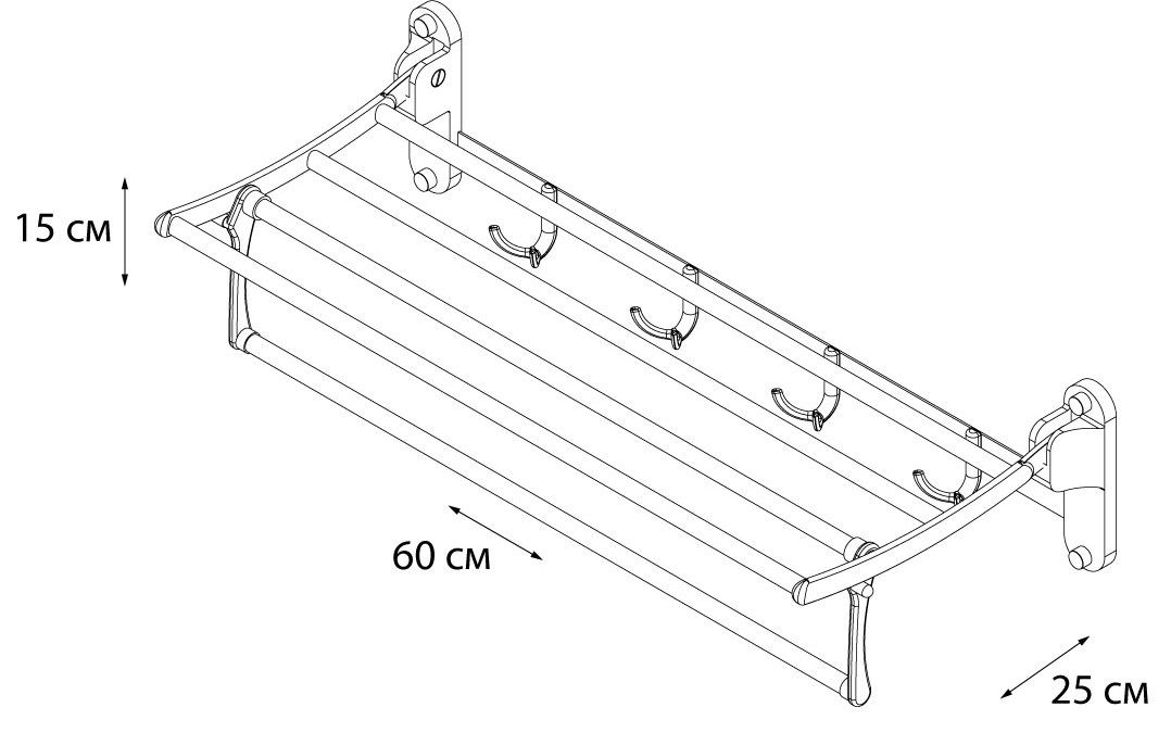 Полка для полотенец Grmpus Space, GR-101