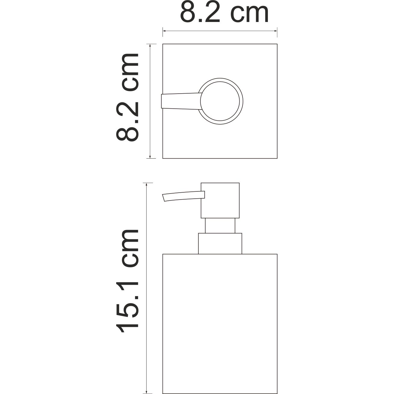 Дозатор для жидкого мыла WasserKRAFT Leine, K-3899