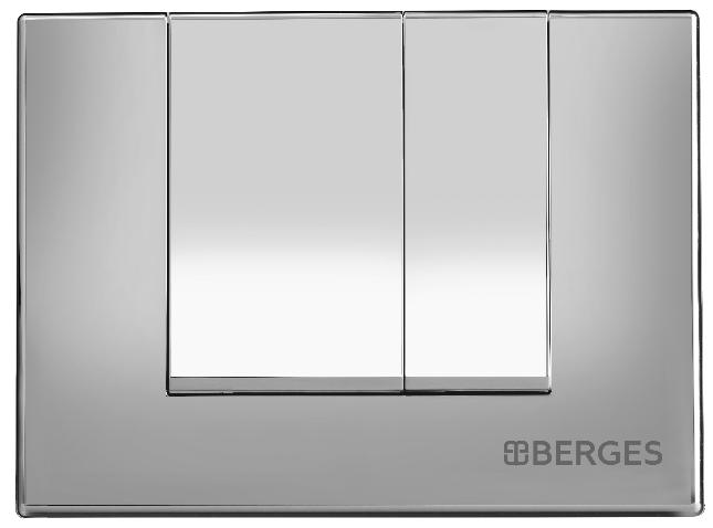 Инсталляция для скрытого монтажа унитаза Berges Novum кнопка S3 хром глянец, 040243