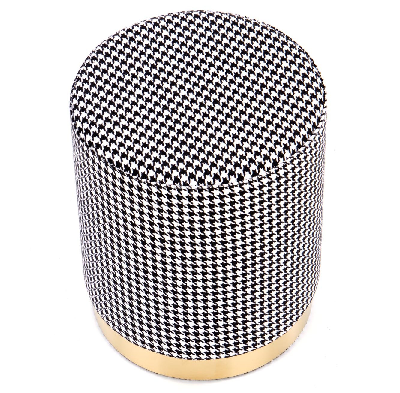 Пуф Halmar Aruna черный/белый/золотой, V-CH-ARUNA-PUFA