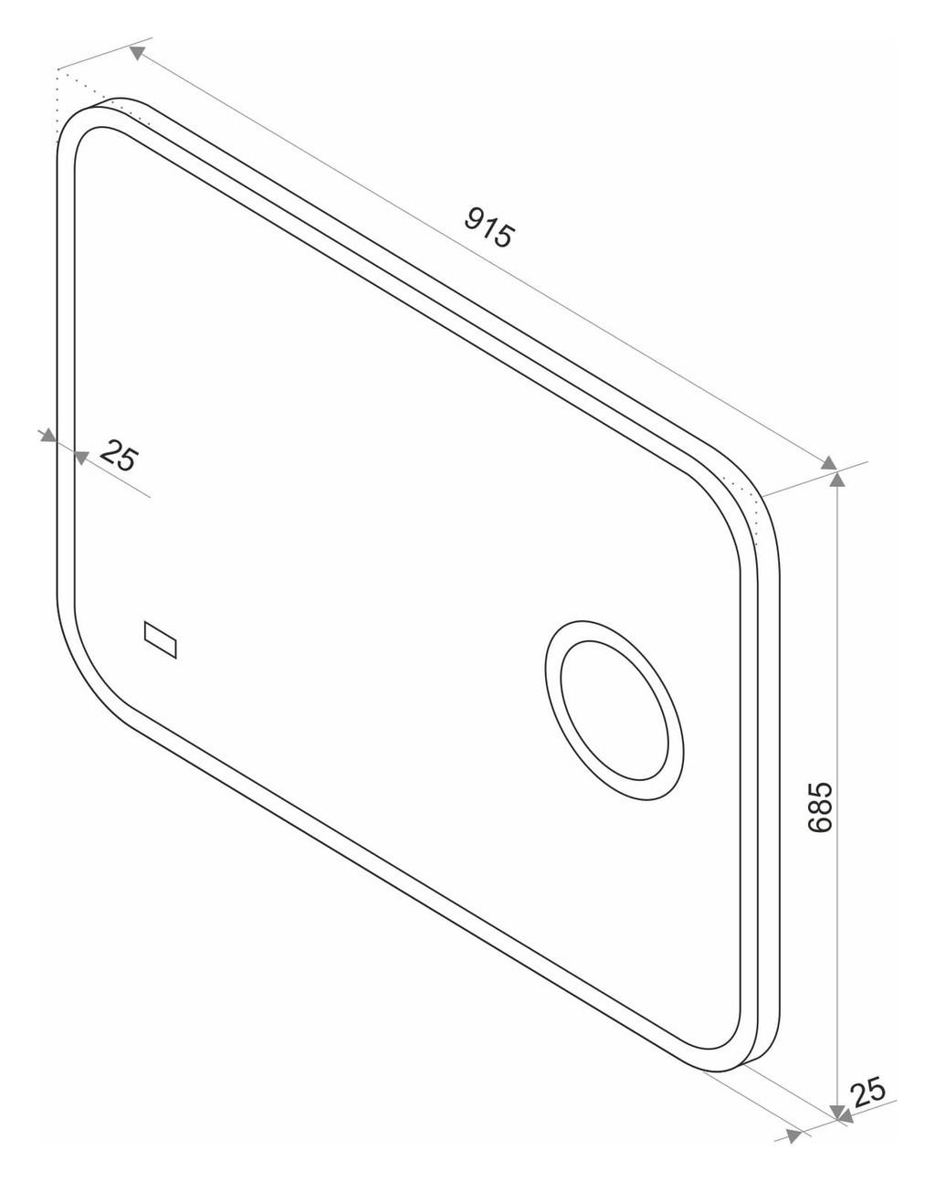 Зеркало Континент Bliss Led 91.5x68.5