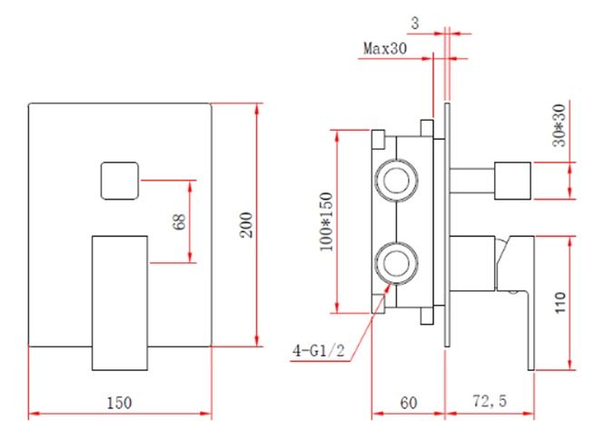 Душевой комплект Berges Nardis 2S, 071001