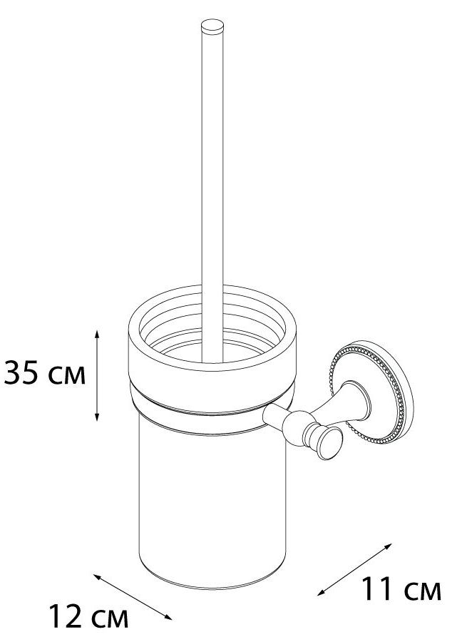 Ерш для туалета Grampus Alfa, GR-9513