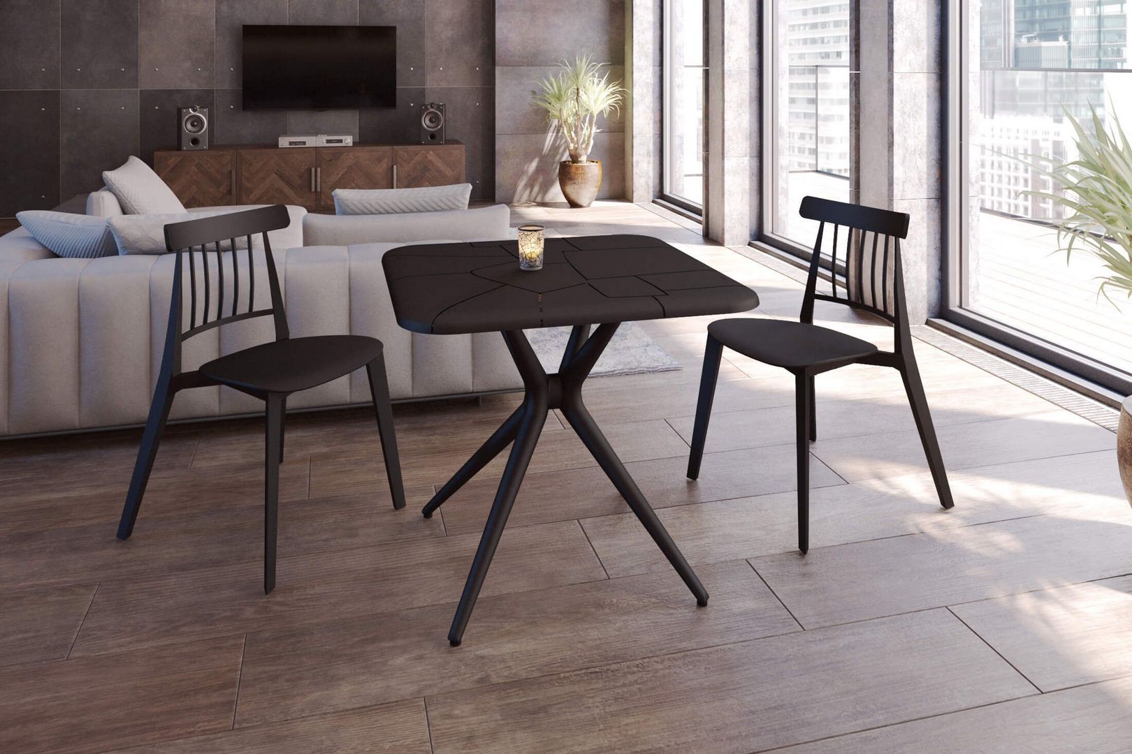 Основание для стола Sheffilton SHT-TU30 коричневый, 180139