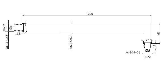 Настенный кронштейн Omnires, RA12CR