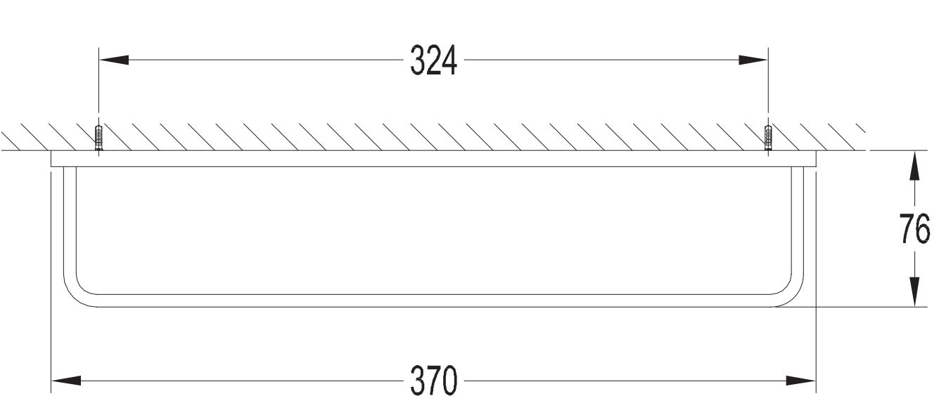 Вешалка для полотенца 37 см Omnires Darling, DA70230GL