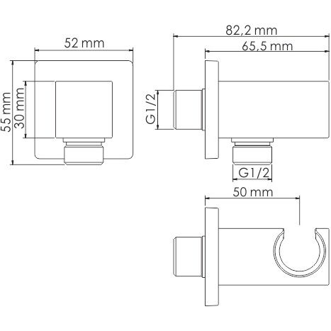 Подключение шланга WasserKRAFT, A186