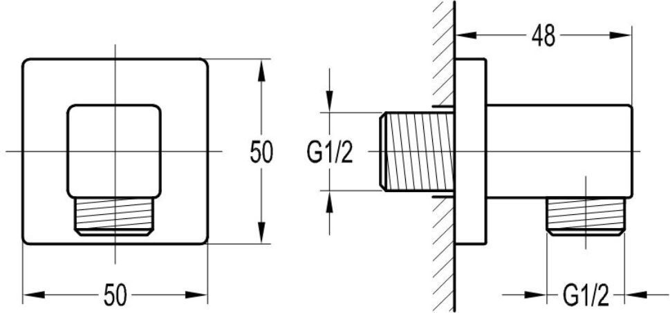 Угловое соеденение Omnires, 8870CR