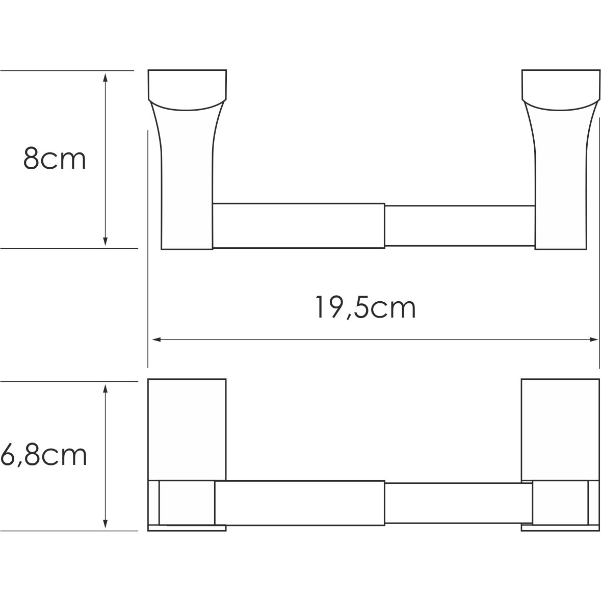 Держатель туалетной бумаги WasserKRAFT Leine, K-5022