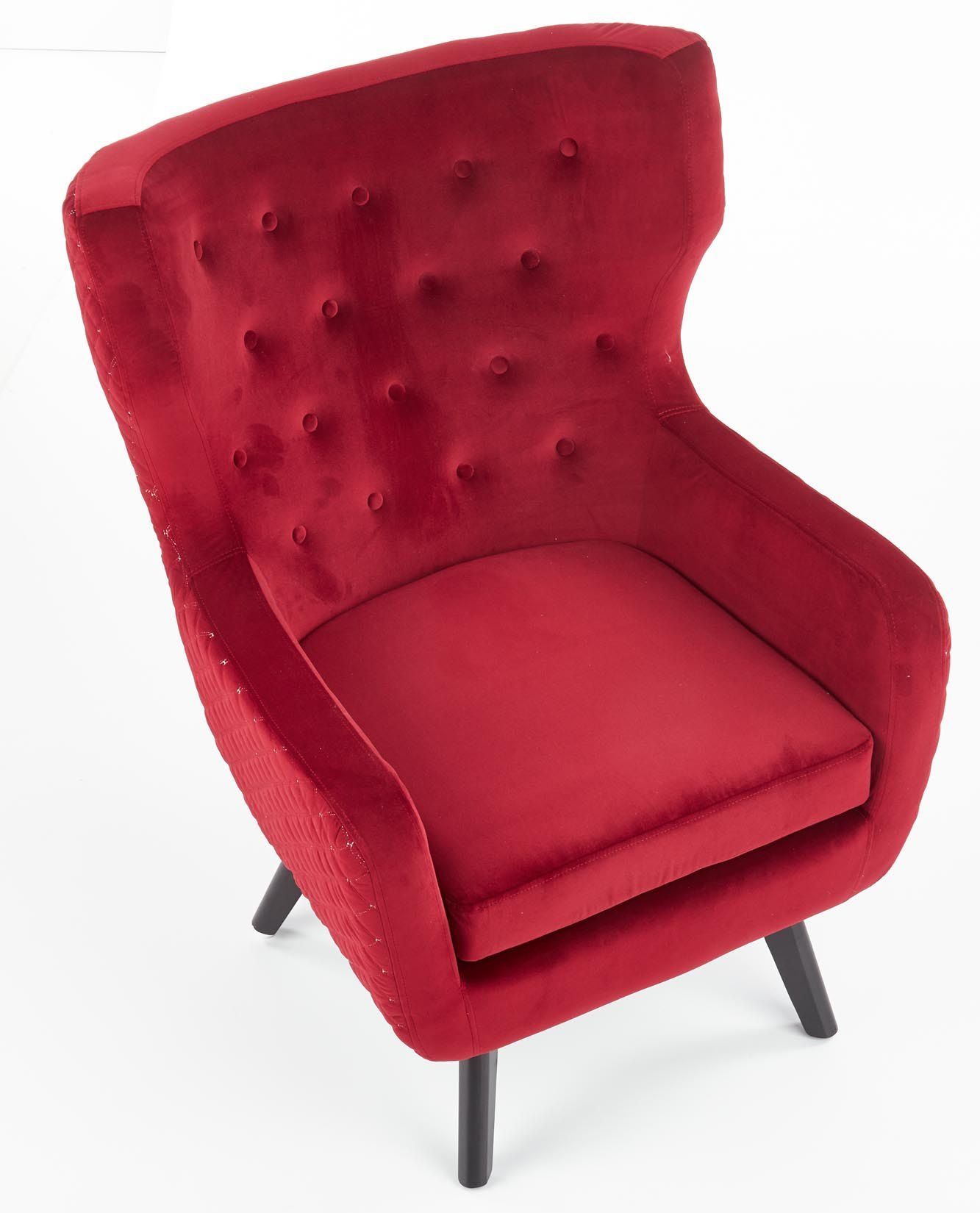 Кресло Halmar Marvel бордовый/черный, V-CH-MARVEL-FOT-BORDOWY