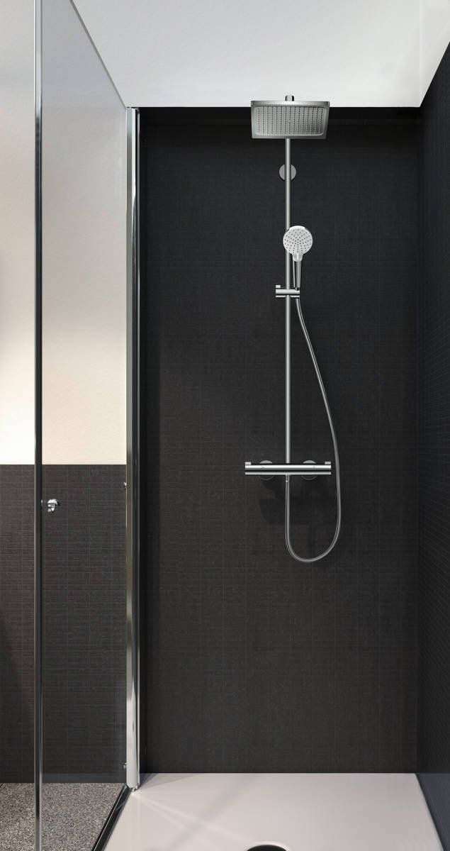 Душевая система Hansgrohe Crometta E 240 Showerpipe EcoSmart, 27281000