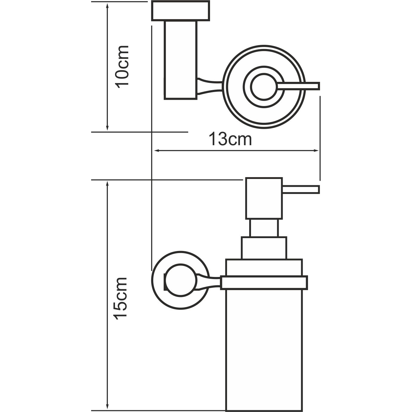 Дозатор для жидкого мыла WasserKRAFT Donau, K-9499