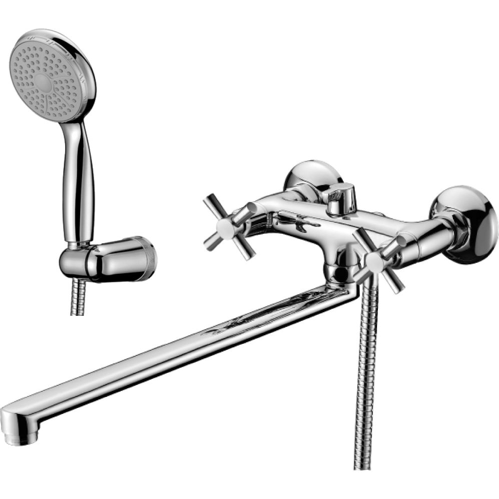 Смеситель универсальный с плоским изливом 350 мм Lemark Neo, LM2212C