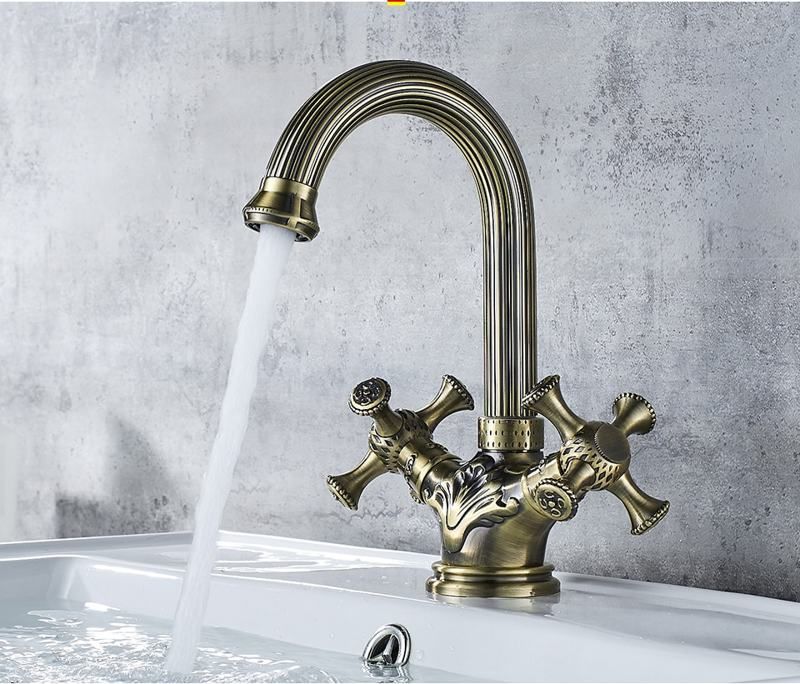 Смеситель для умывальника бронза Ledeme L1191C