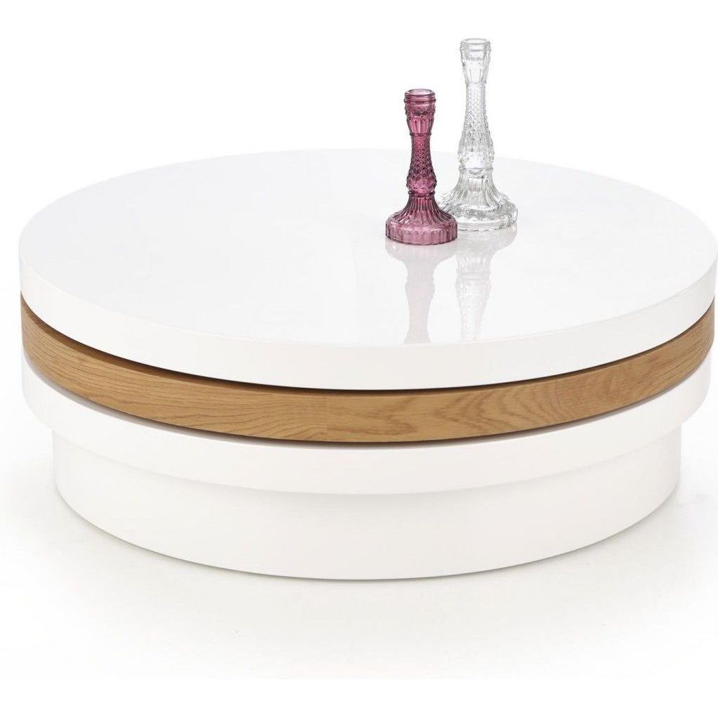 Стол журнальный Halmar Michelle белый/дуб золотой, V-CH-MICHELLE-LAW-DAB_ZLOTY