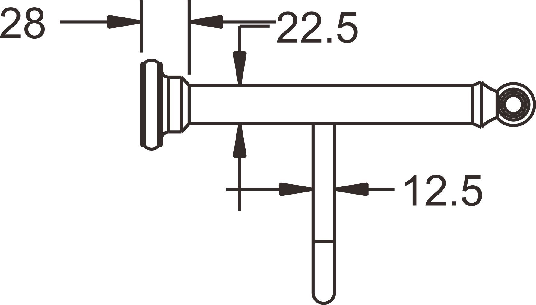 Полотенцедержатель с полкой Rose, RG1108Q