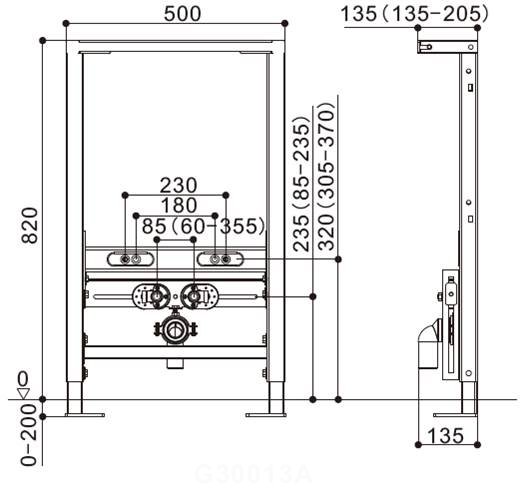 Инсталляция для биде WeltWasser WW AMBERG 500 BD