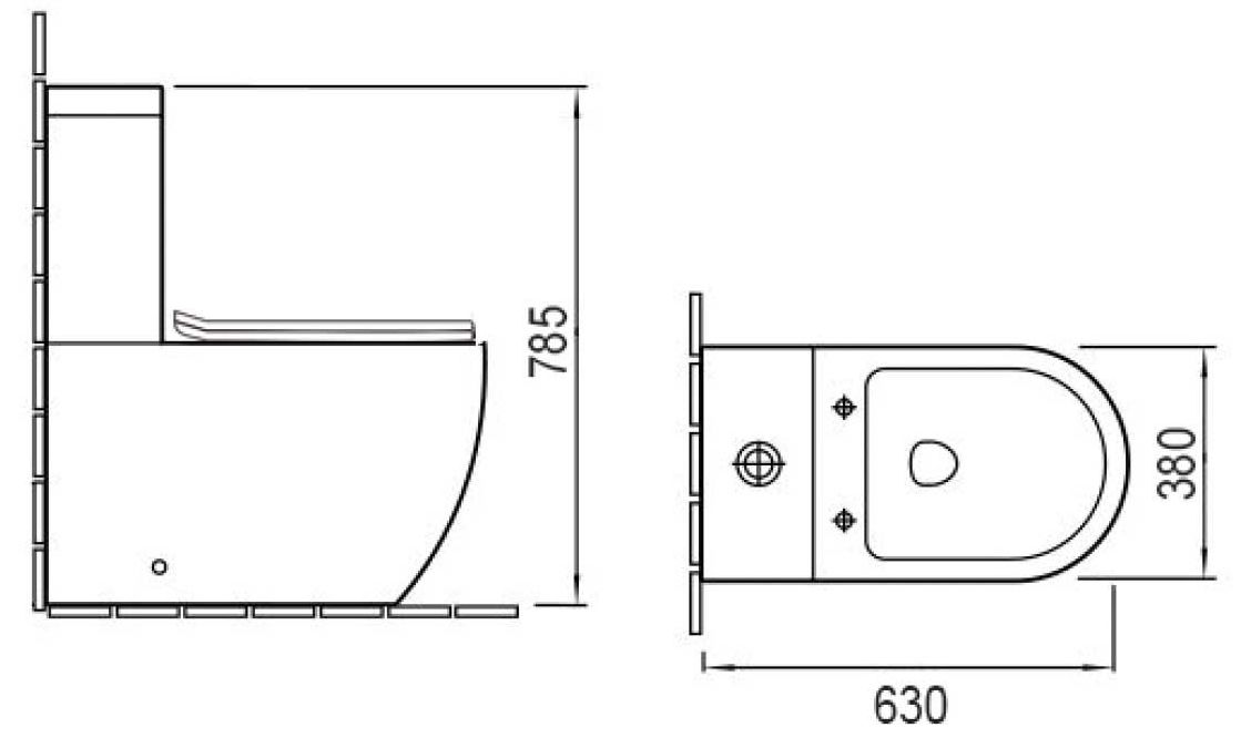 Унитаз-компакт Vincea Globo, VT2-14