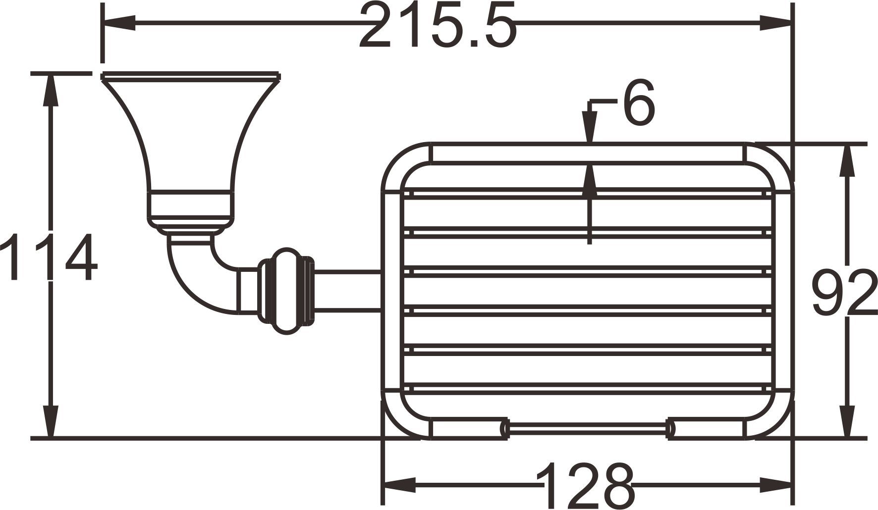 Мыльница метал Rose, RG1204