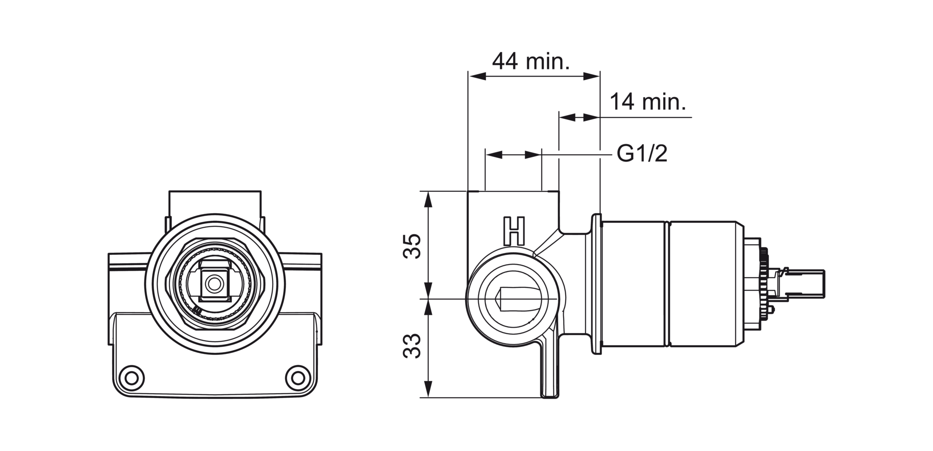 Корпус смесителя для душa Oras, 1486