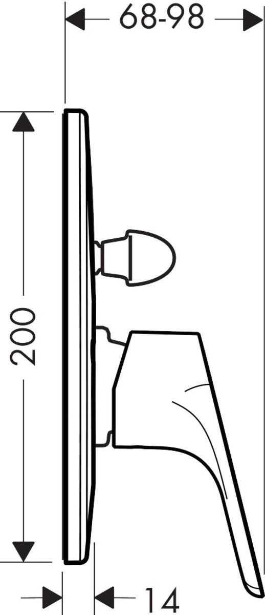 Смеситель для ванны Hansgrohe Focus, 31947000