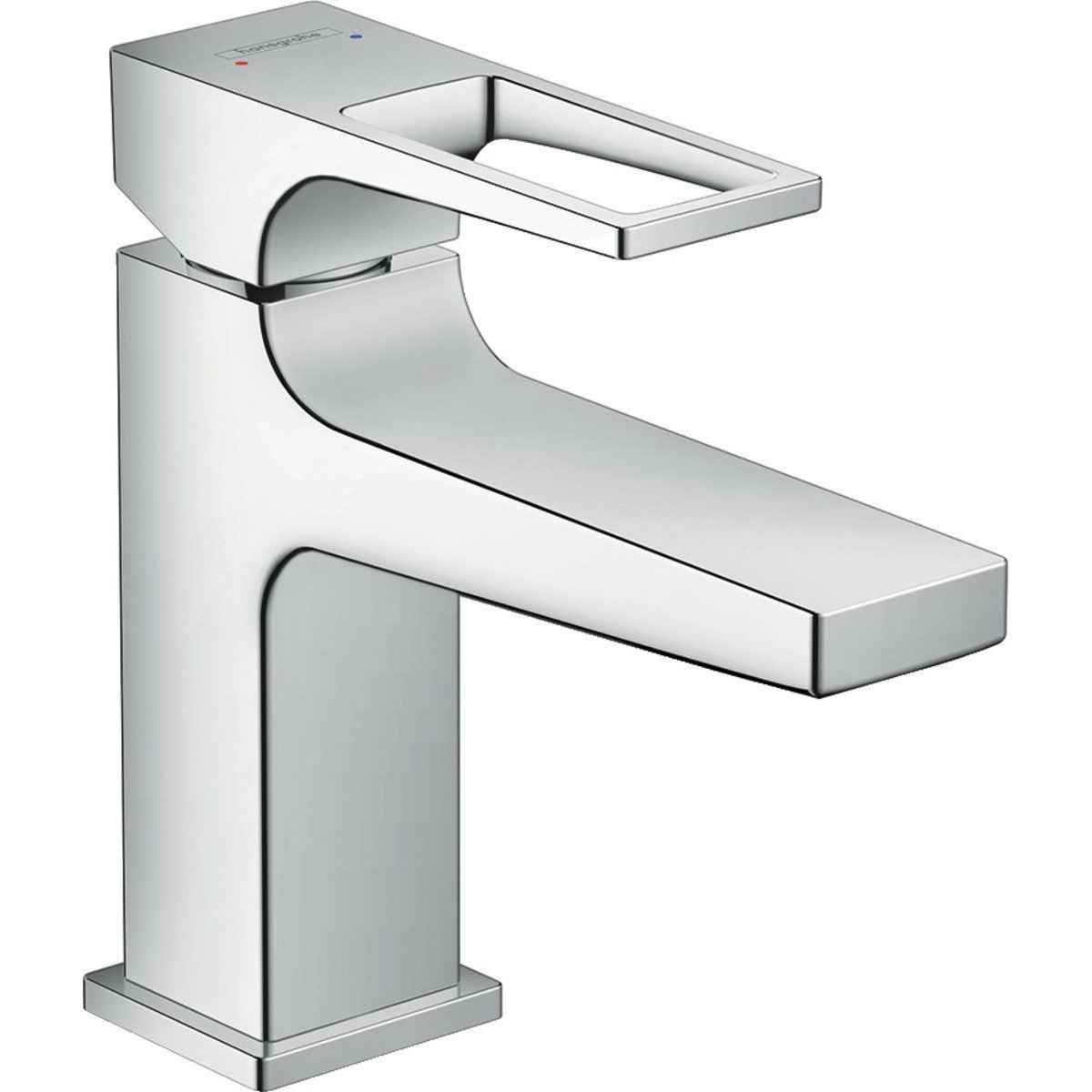 Смеситель для раковины Hansgrohe Metropol 100 с клапаном Push-Open, 74500000