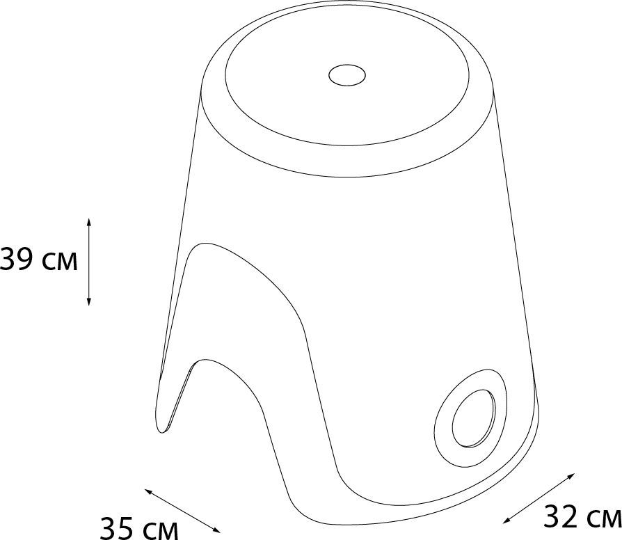 Корзина для белья 2в1 Fixsen Wendy синяя, FX-7073-89