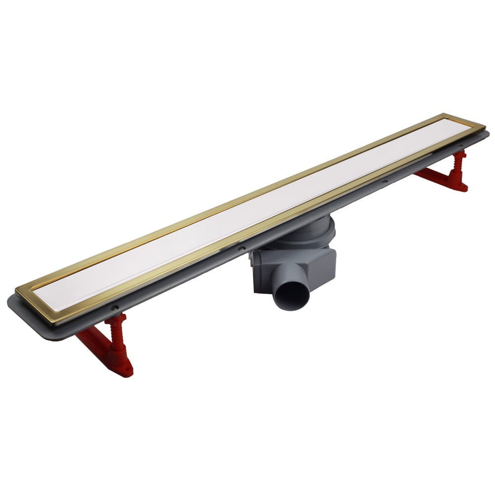 Душевой лоток Pestan Confluo Premium Line White Glass Gold