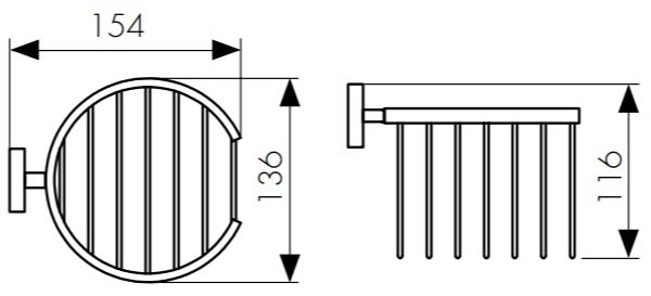 Держатель для освежителя воздуха настенный Kaiser, KH-2312