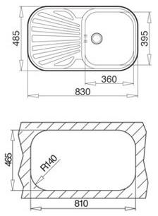 Кухонная мойка Teka STYLO 1B 1D MTX (микротекстура), 10107039