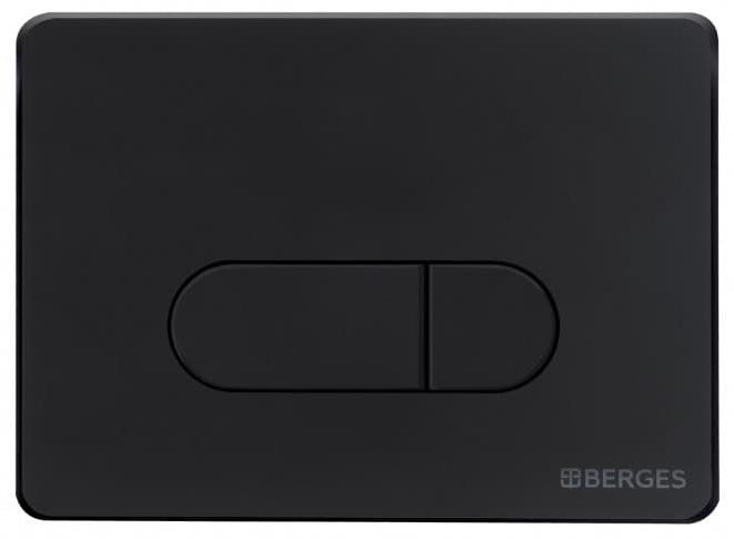 Инсталляция для скрытого монтажа унитаза Berges Novum кнопка D5 Soft Touch черная, 040235