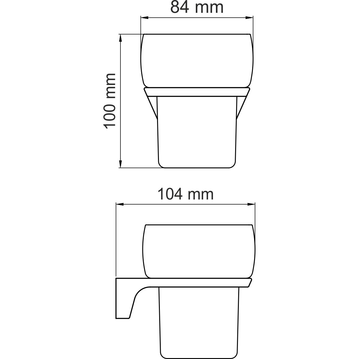 Подстаканник одинарный WasserKRAFT Aisch, K-5928