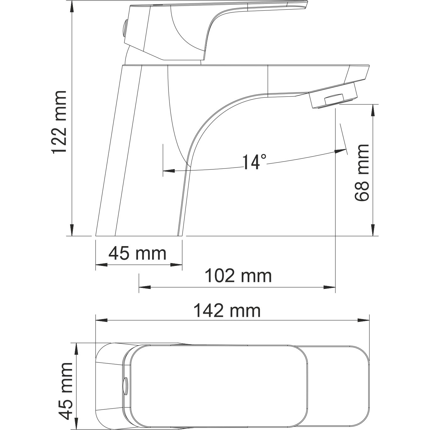 Смеситель для умывальника WasserKRAFT Salm, 2703