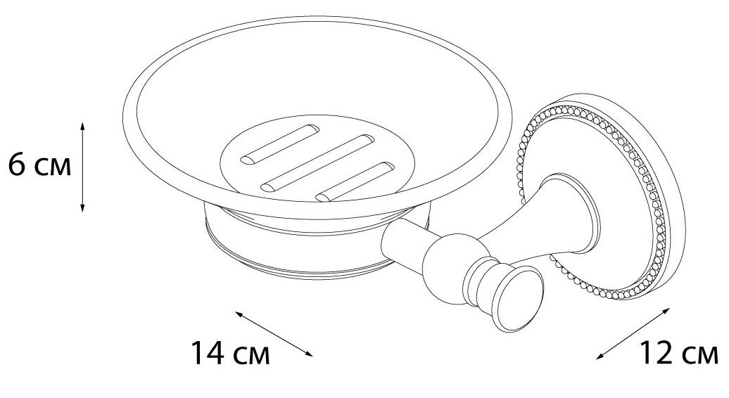 Мыльница керамика Grampus Alfa, GR-9508