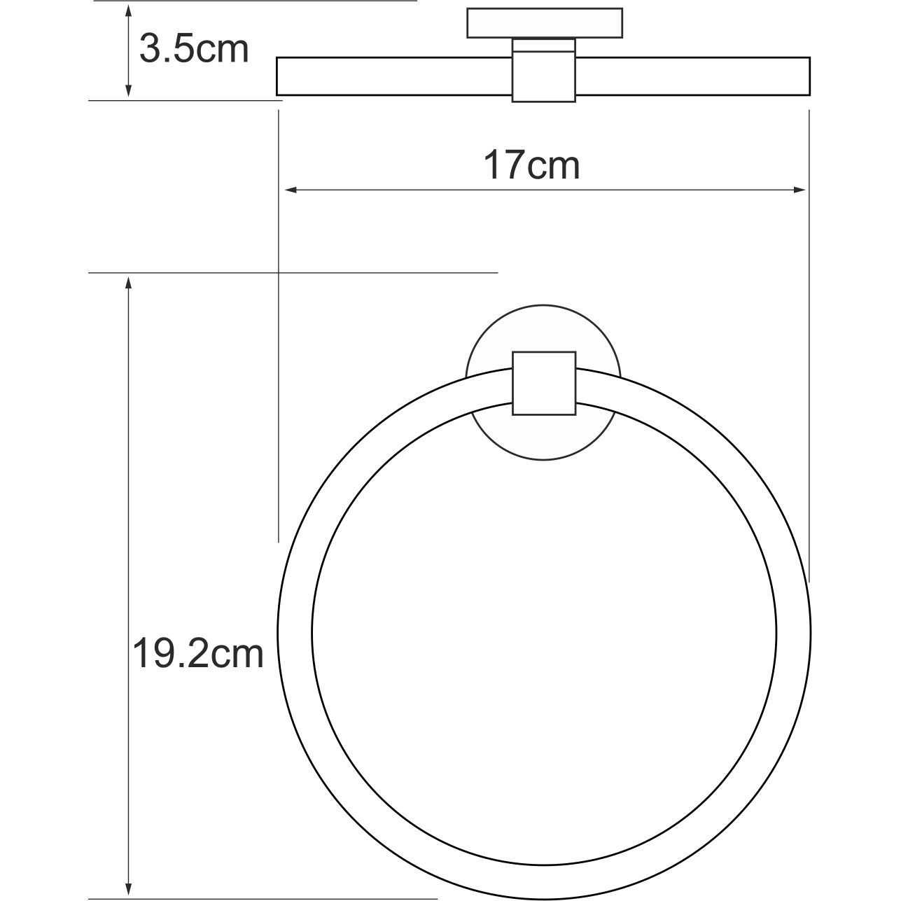 Держатель полотенец WasserKRAFT Rhein, K-6260