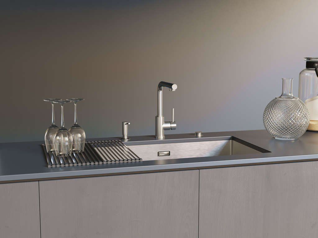 Кухонный смеситель Omoikiri Nakagawa 2 Plus-BN (латунь/нержавеющая сталь), 4994342