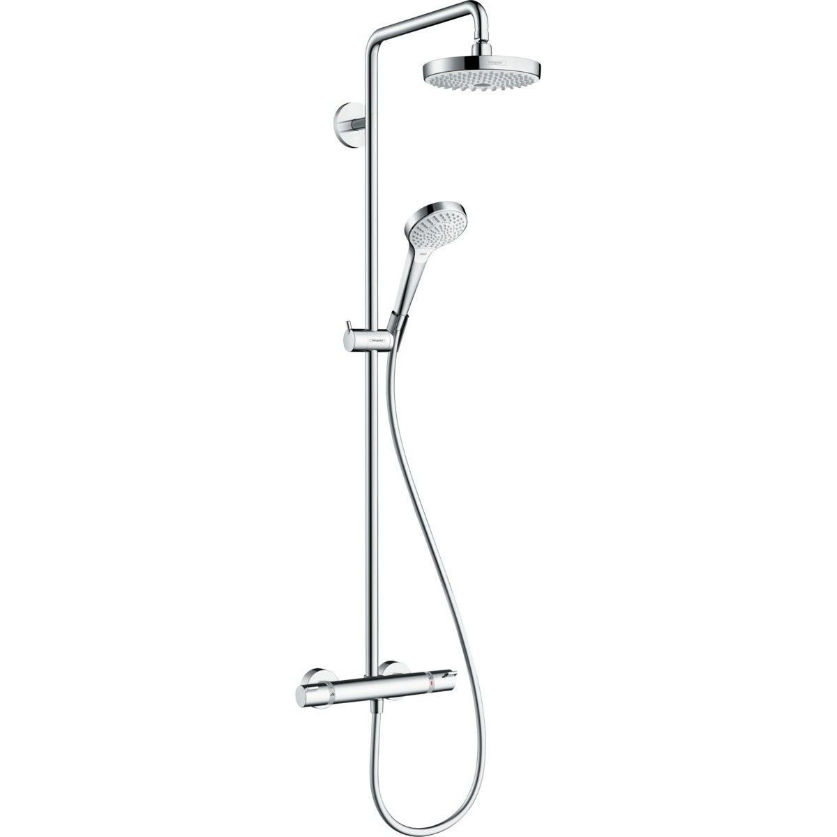 Душевая стойка с термостатом Hansgrohe Croma Select S 180 2jet Showerpipe, 27253400