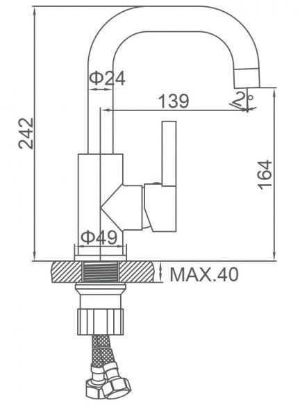 Смеситель для умывальника зеленый Ledeme L1099Z