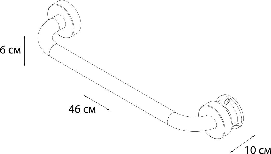 Поручень для ванны Fixsen Hotel 40 см, FX-31017