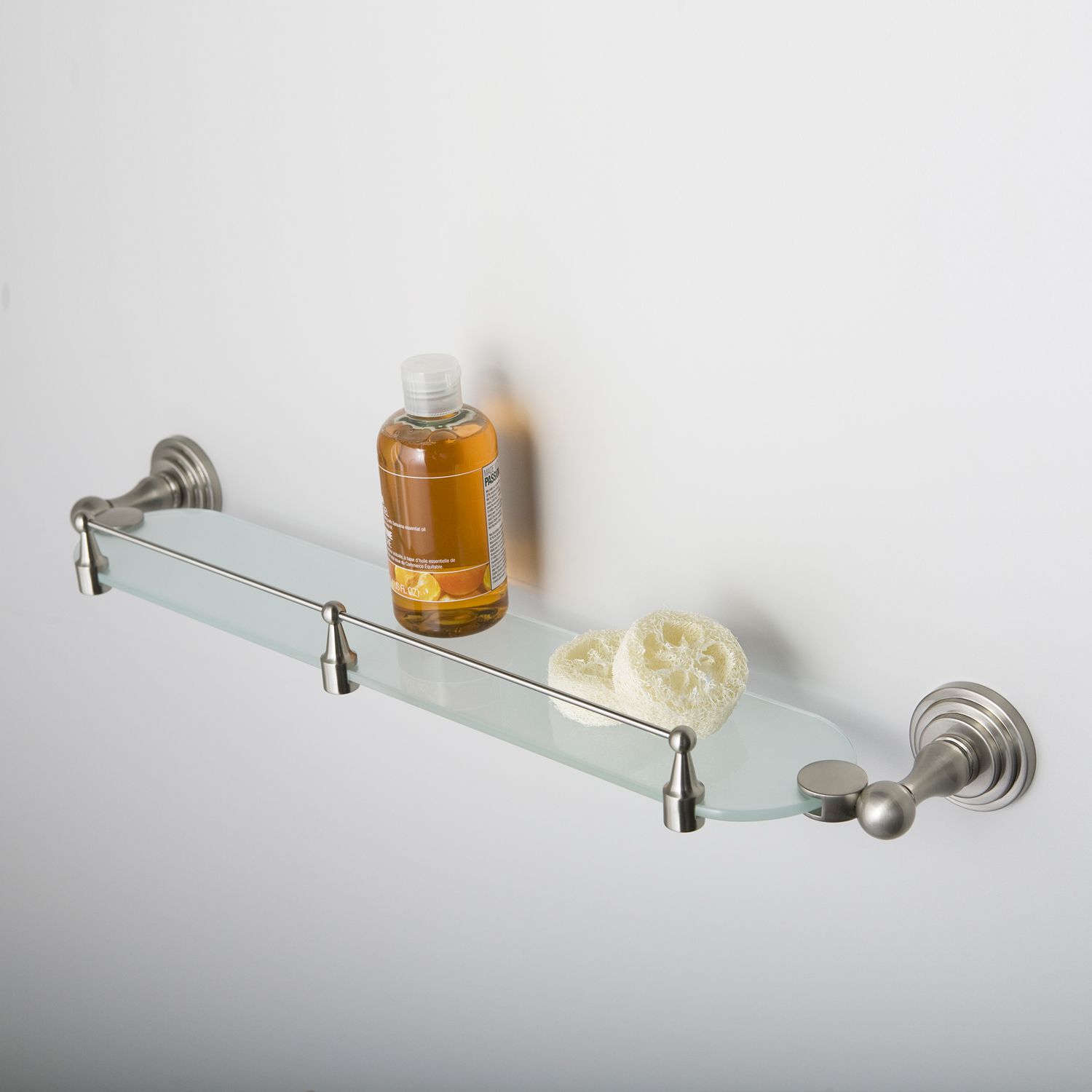 Полка стеклянная с бортиком WasserKRAFT Ammer, K-7044