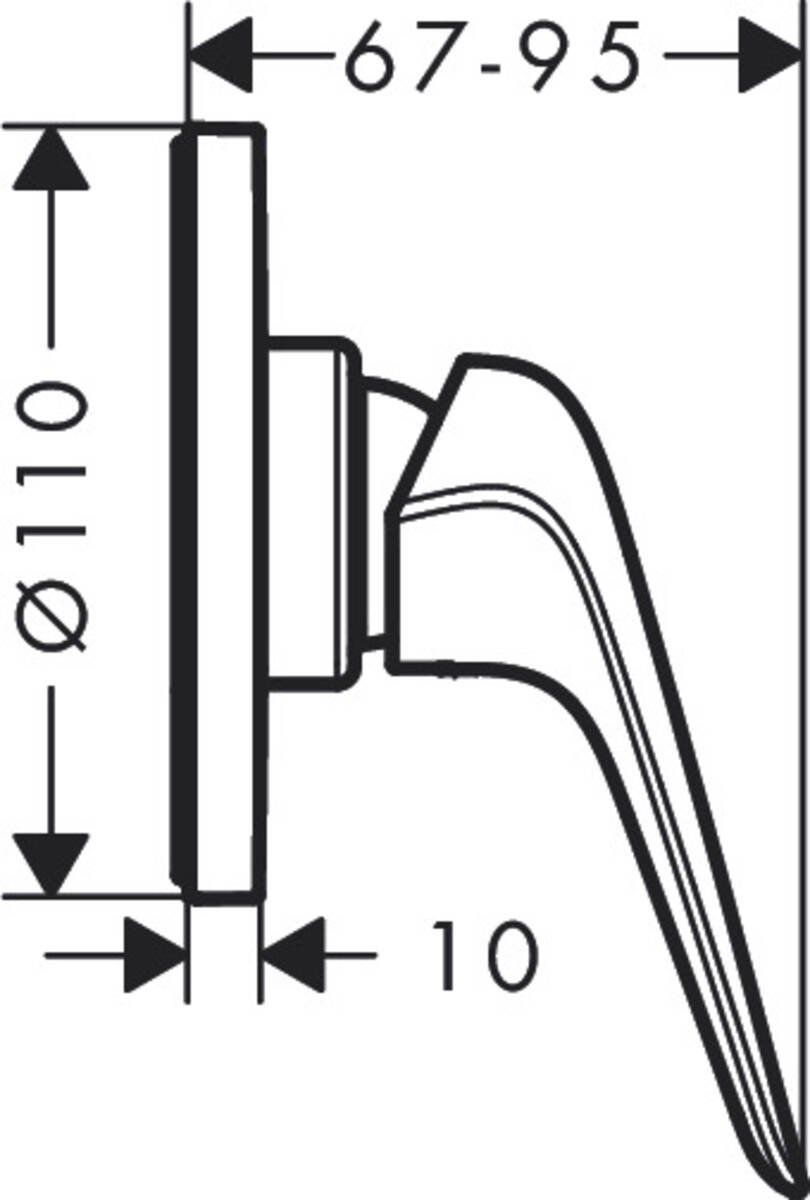 Смеситель для душа Hansgrohe Novus, 71063000