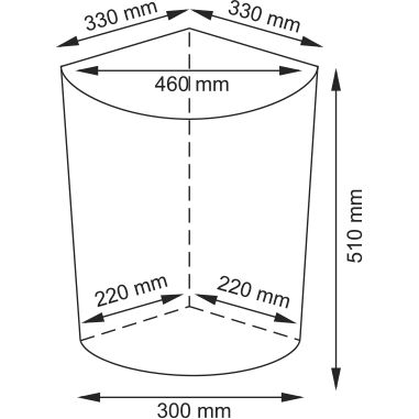 Плетеная корзина для белья с крышкой WasserKRAFT Salm, WB-270-M
