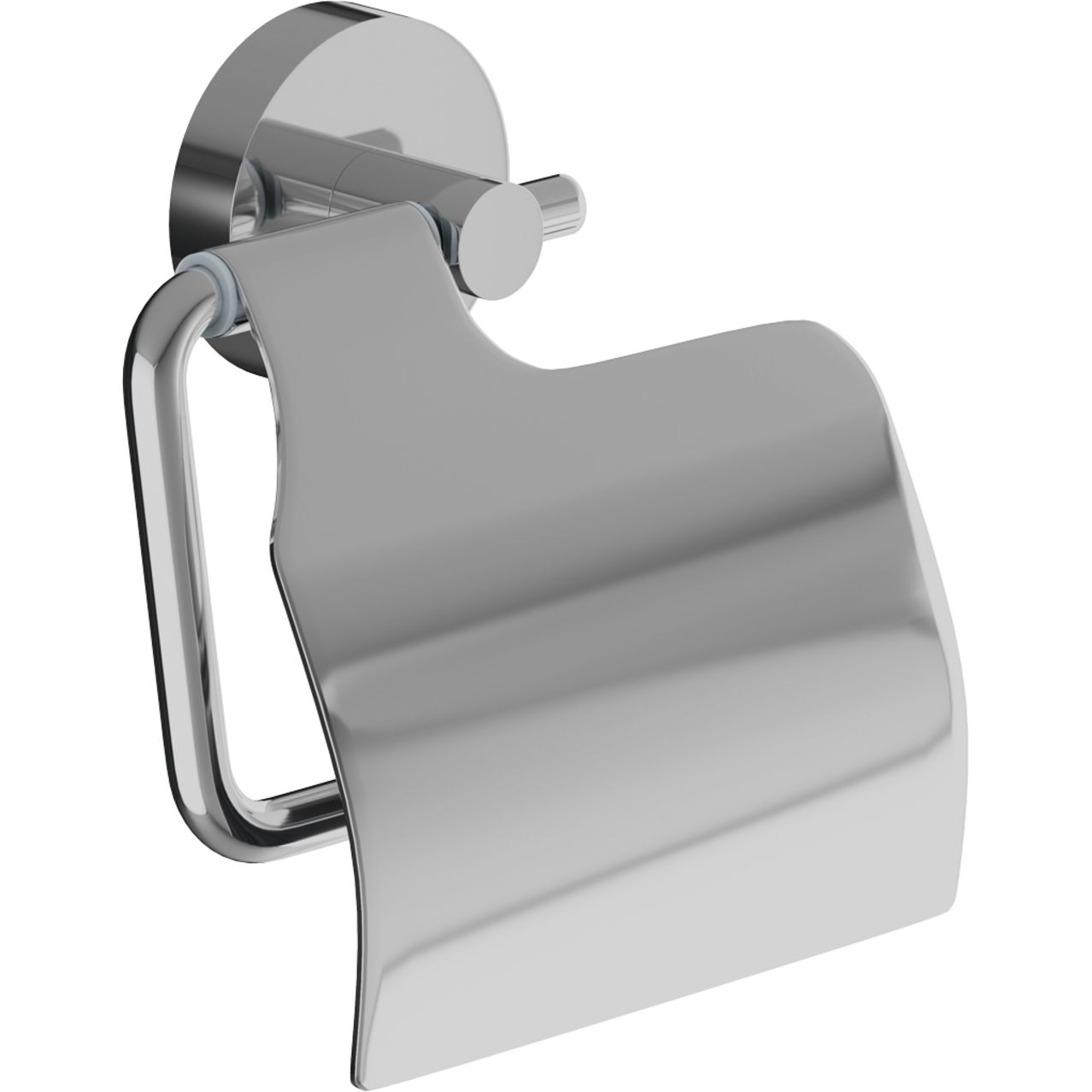 Держатель для туалетной бумаги с крышкой, сплав металлов, Iddis Sena, SENSSC0i43