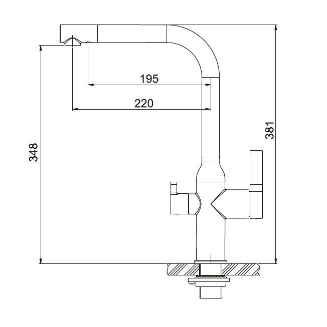 Смеситель для кухни под фильтр Gappo G4399-4