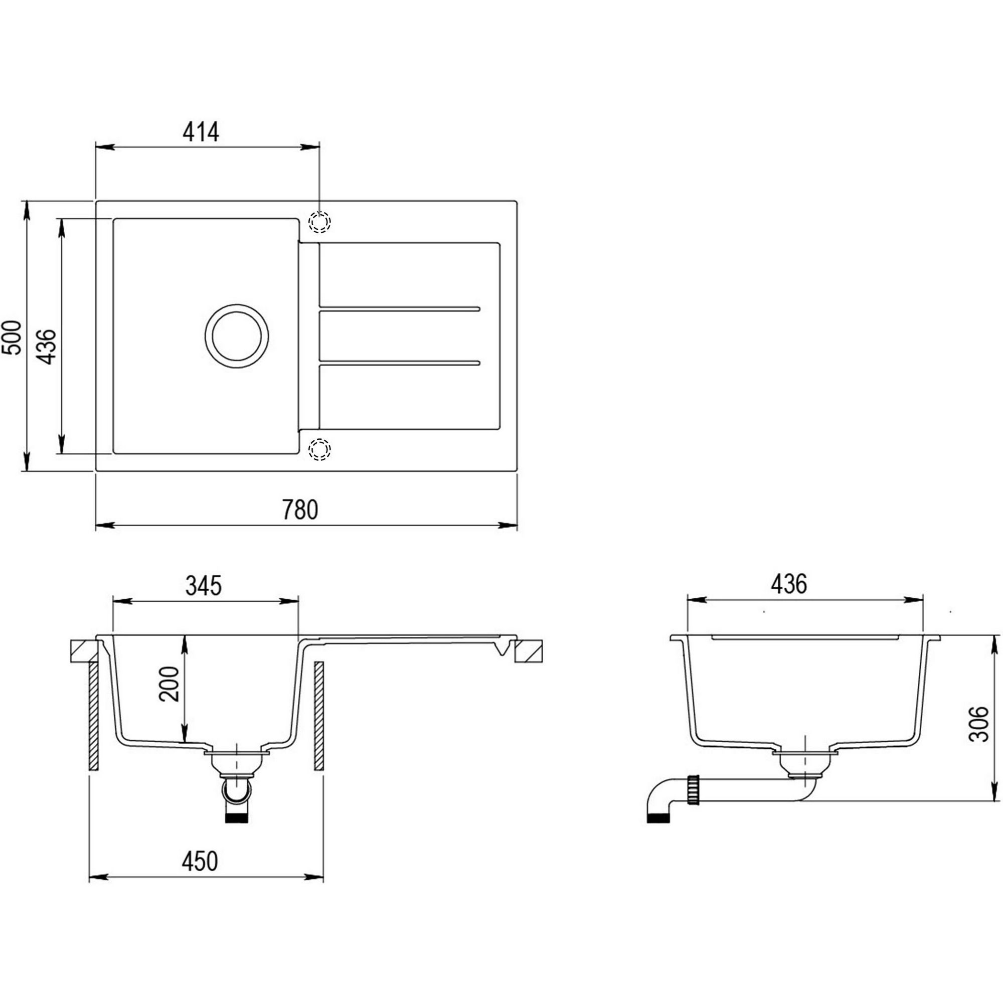 Мойка AquaSanita Tesa SQT 101 202 AW alumetallic