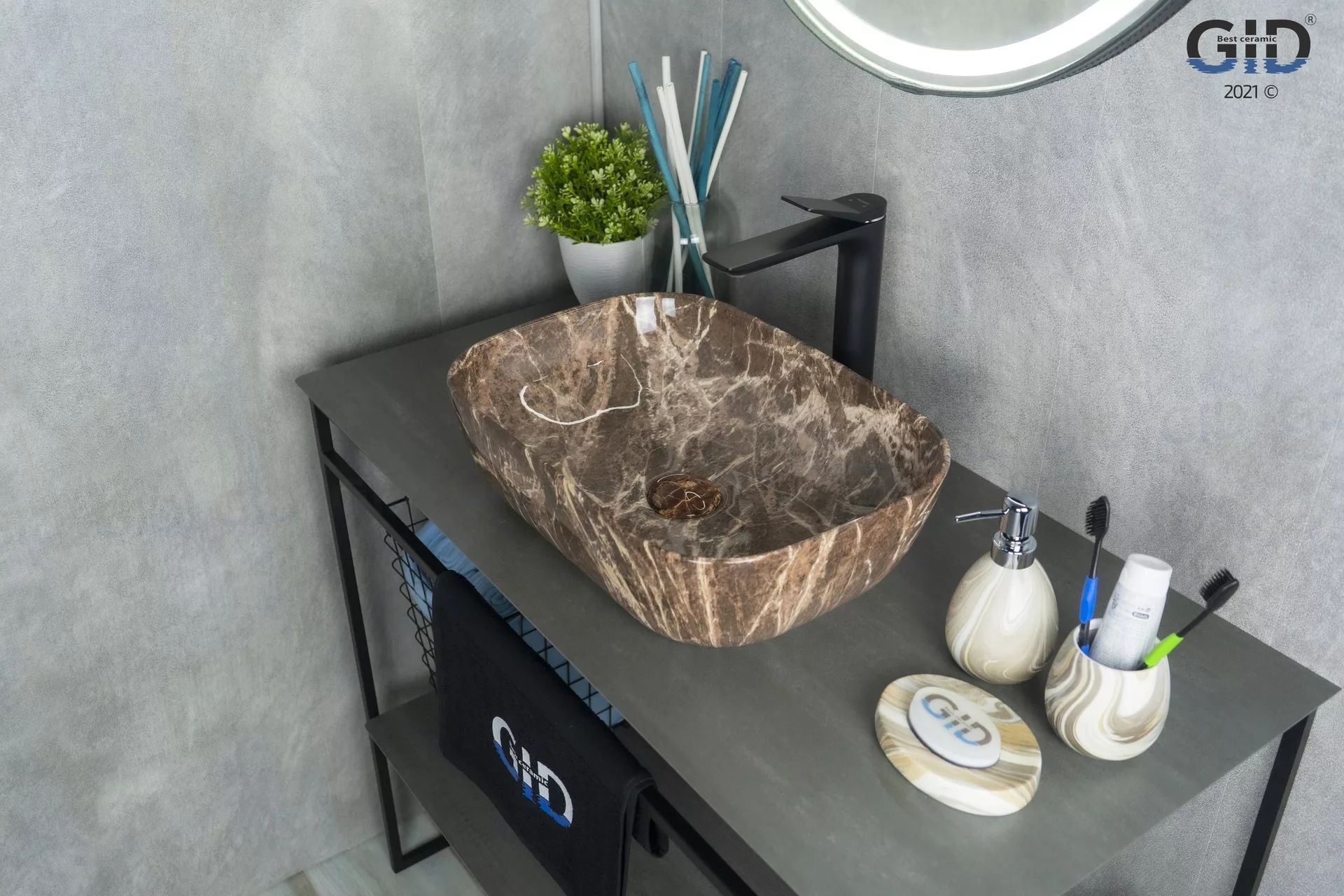 Умывальник Gid MNC549 46x32.5, 54451