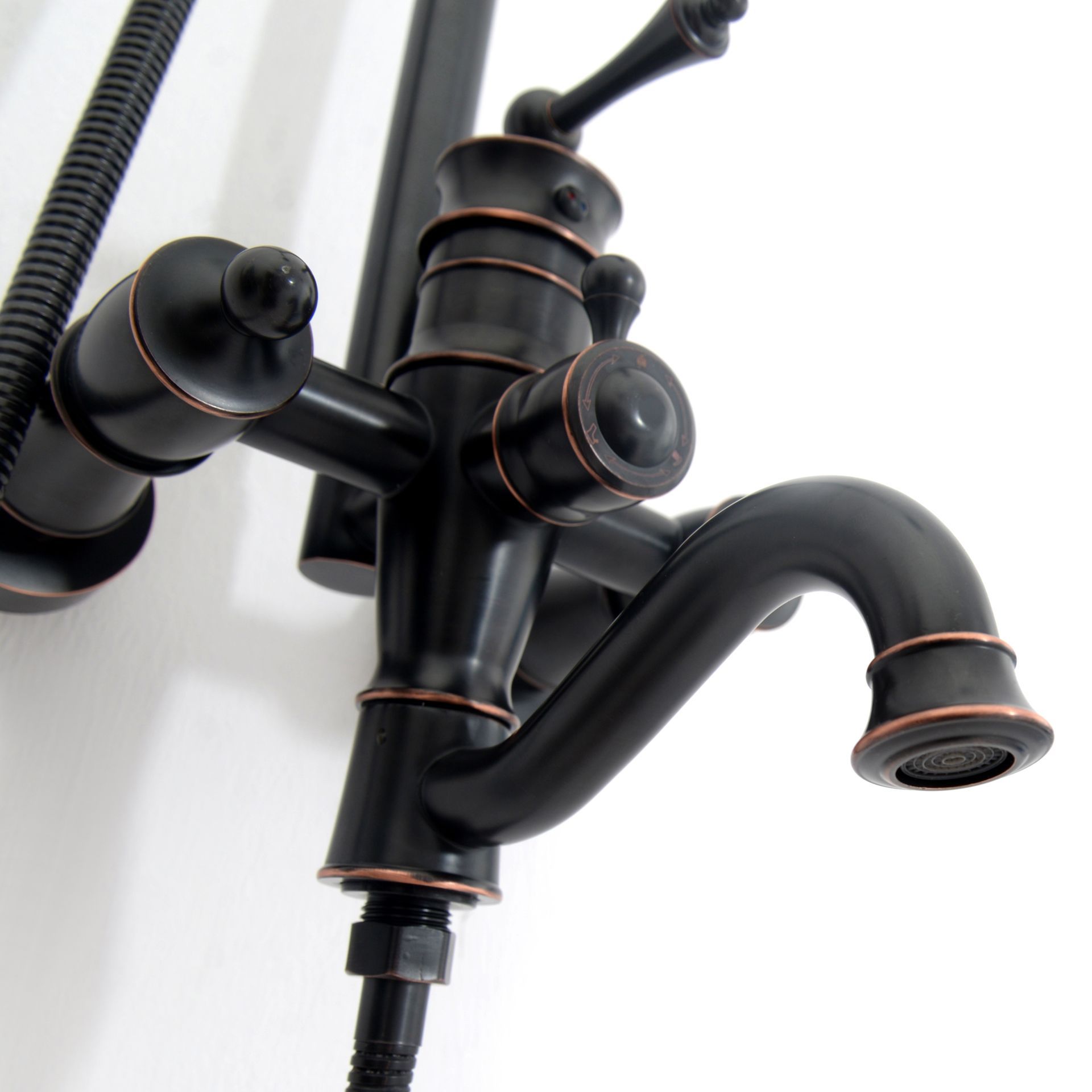 Душевая система Rea Vintage Old Black, REA-P2367