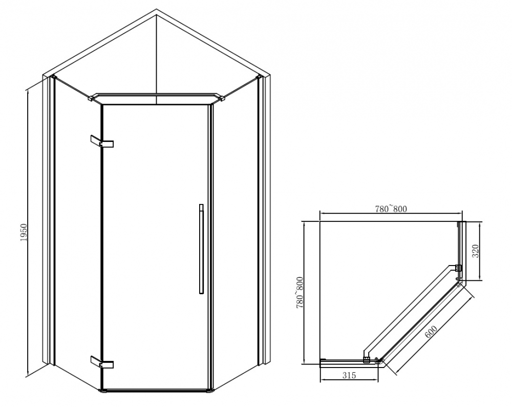 Душевой уголок Abber Ewiges Wasser