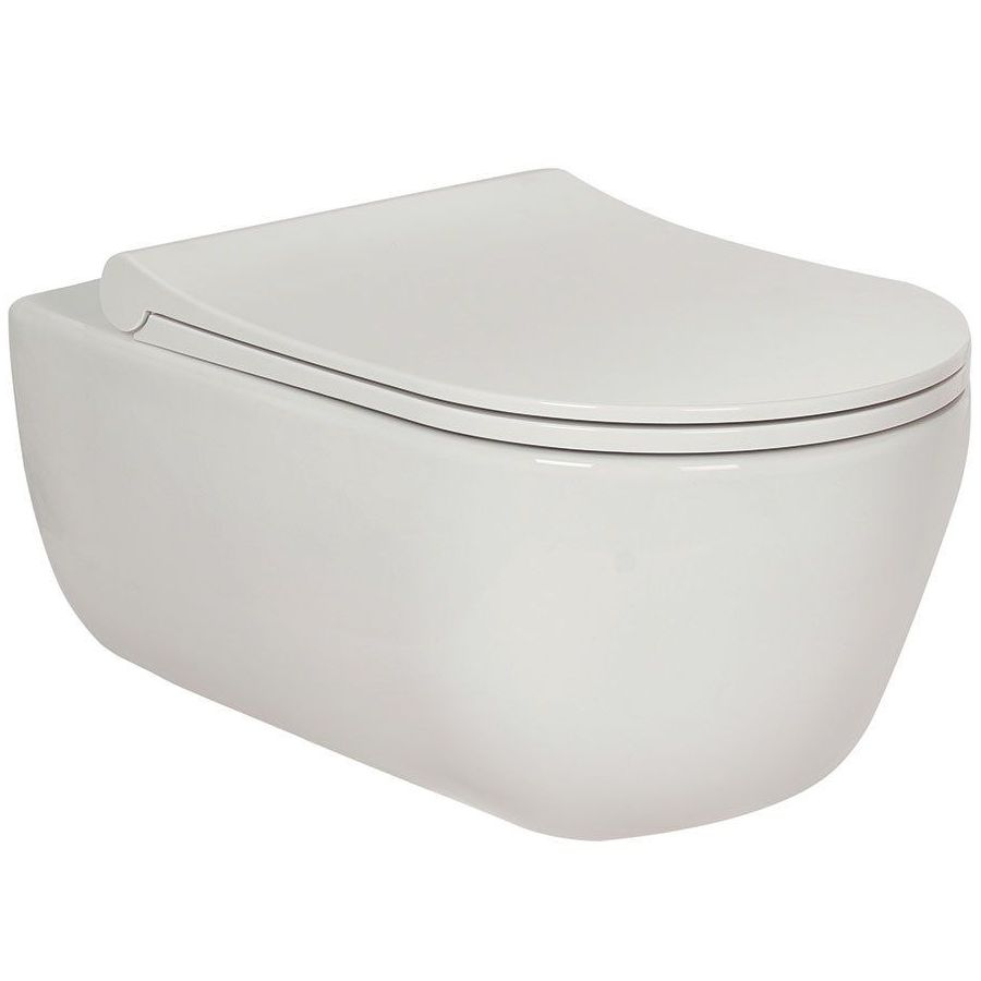 Комплект Berges Novum, кнопка L3 хром глянец, унитаз Ego XL Rimless, сиденье Toma Slim, 043203