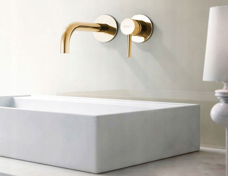 Смеситель встраиваемый Rea Lungo Gold, REA-B8559